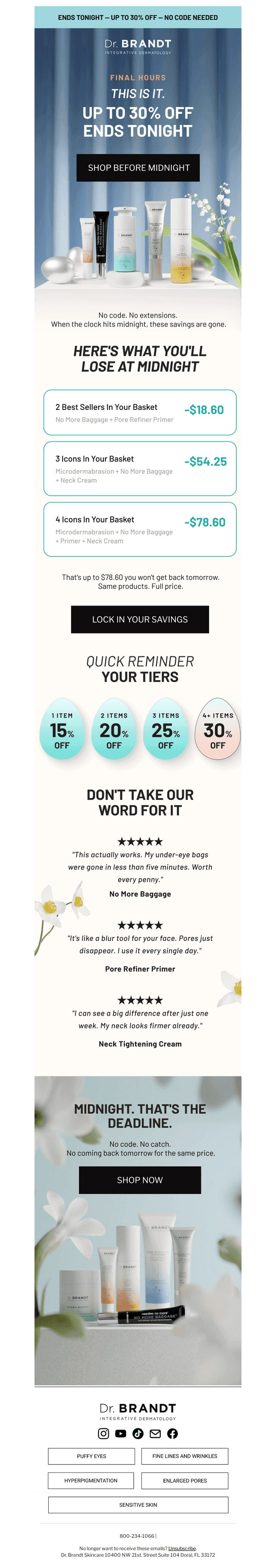dr. brandt Skincare email from Mon, Apr 6, 2026