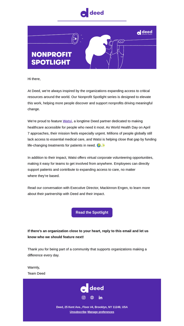 Nonprofit Spotlight: Watsi 🌍💙