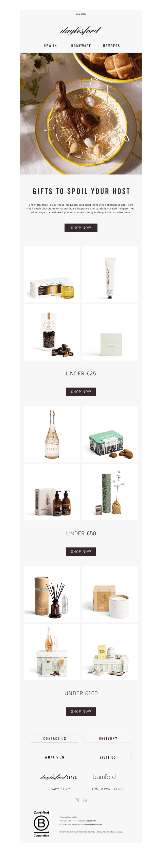 Daylesford email from Mon, Apr 6, 2026