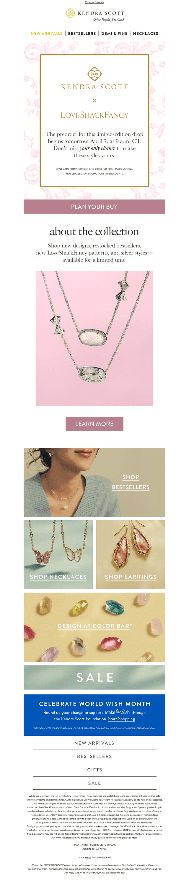 Don’t Miss It: Kendra Scott x LoveShackFancy