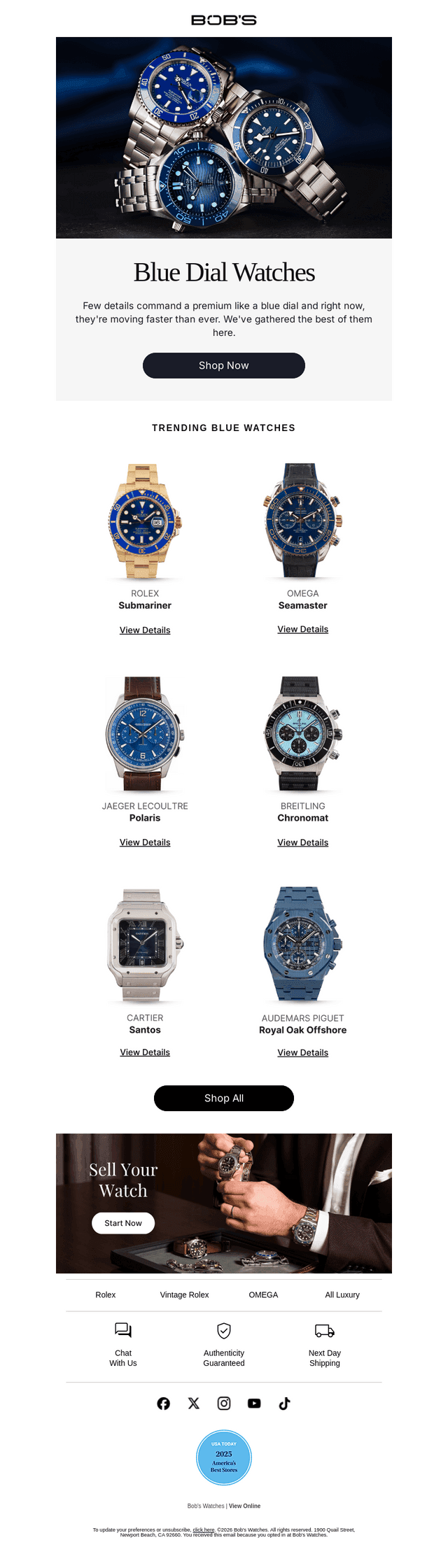 In High Demand: Blue Dials