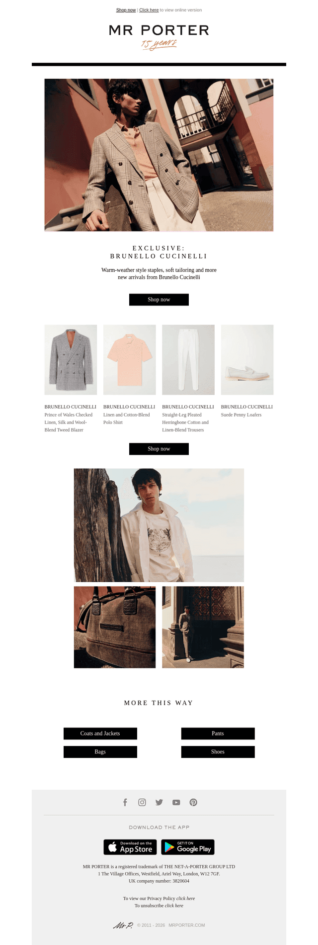 Brunello Cucinelli’s exclusive capsule