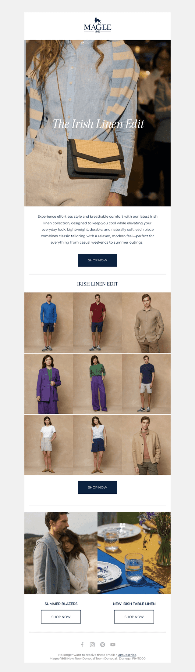 Discover the Irish Linen edit