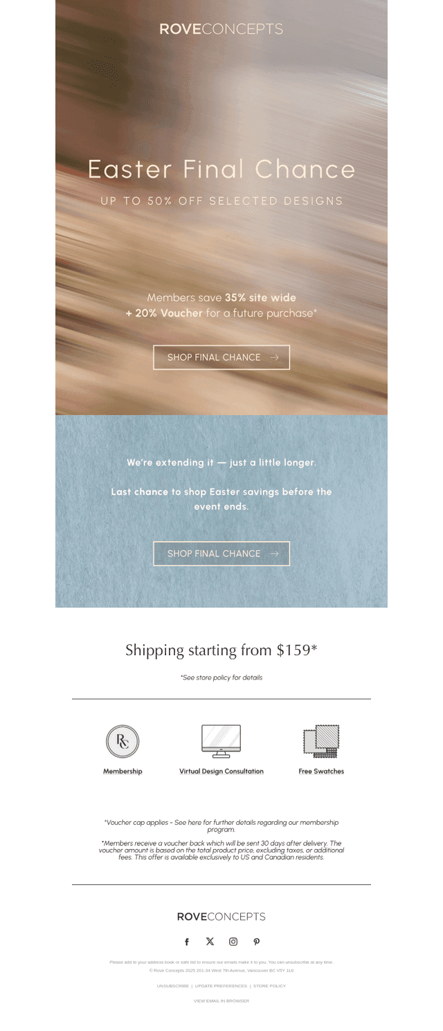 Last Chance for Easter Savings