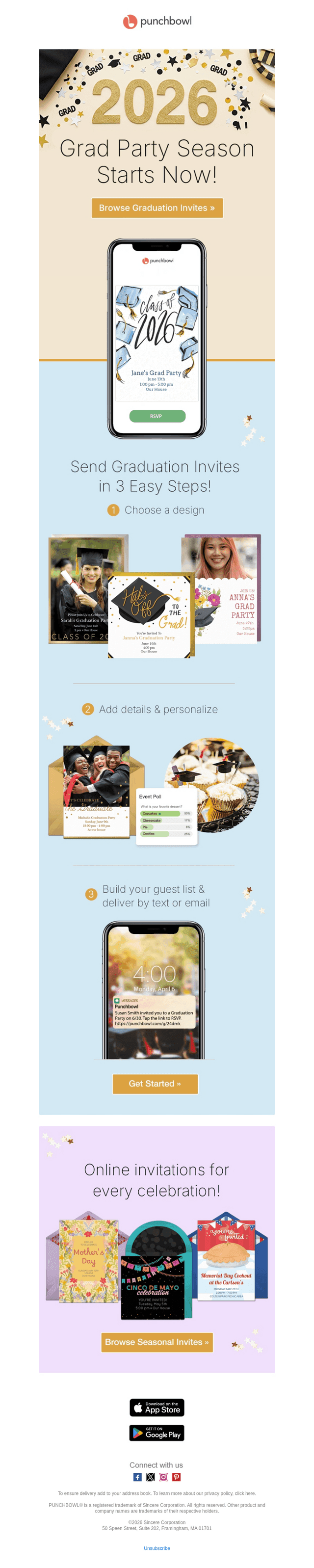 Plan the perfect grad party 🎓