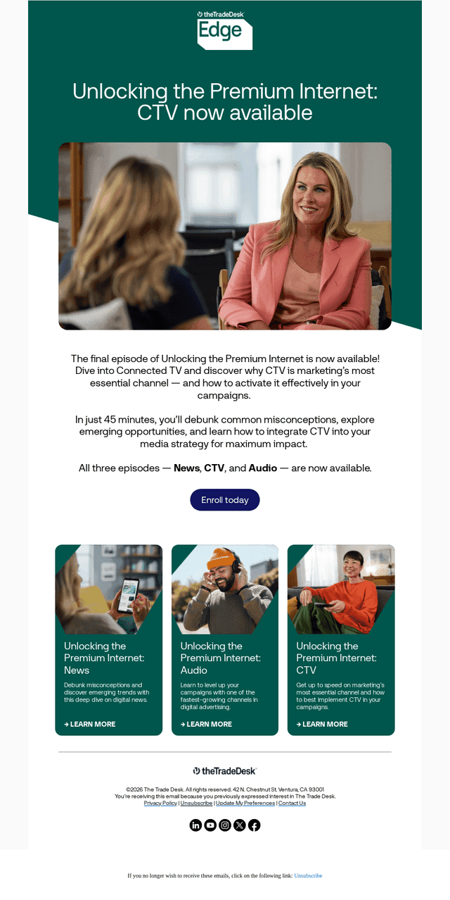 The Trade Desk email from Tue, Apr 7, 2026