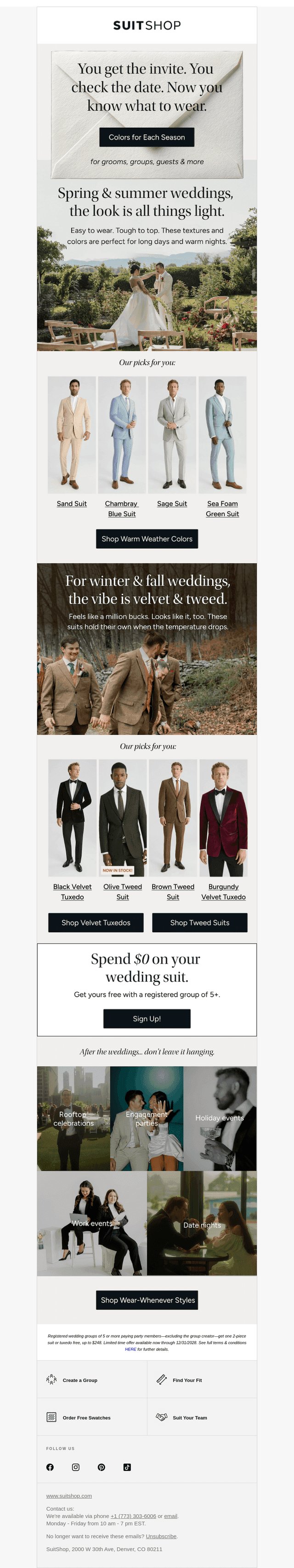 SuitShop email from Tue, Apr 7, 2026