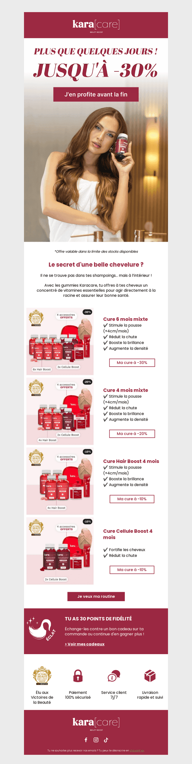 Ta cure de printemps à -30% 🌷