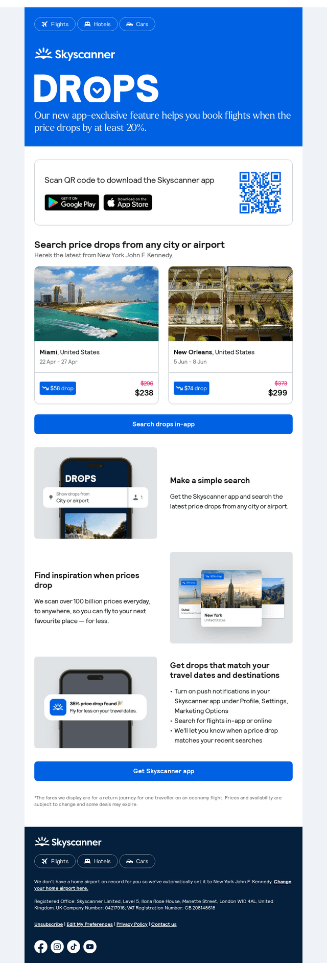 Your weekly price drops, from $238 ✈️ 📉