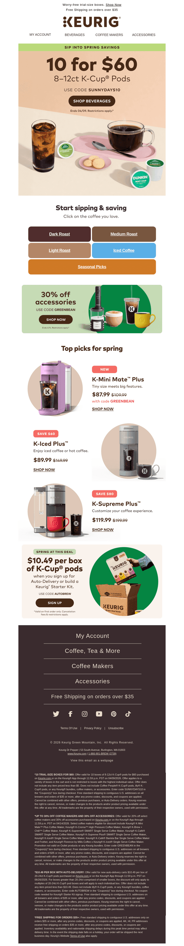 10 for $60 ☕ Taste More For Less