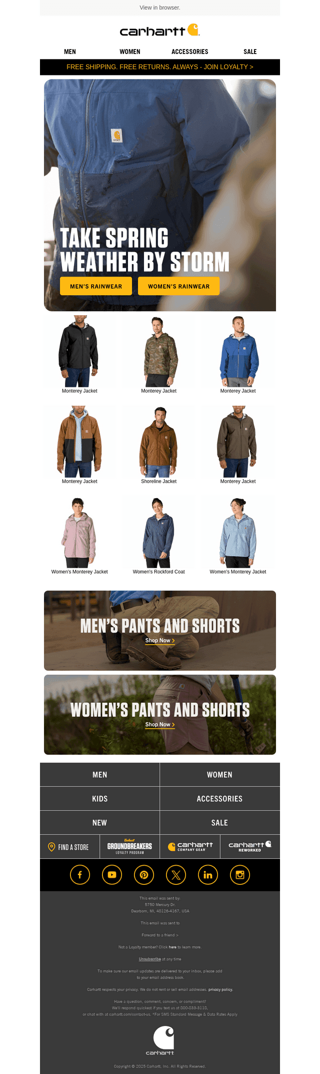Rain gear for unpredictable spring days