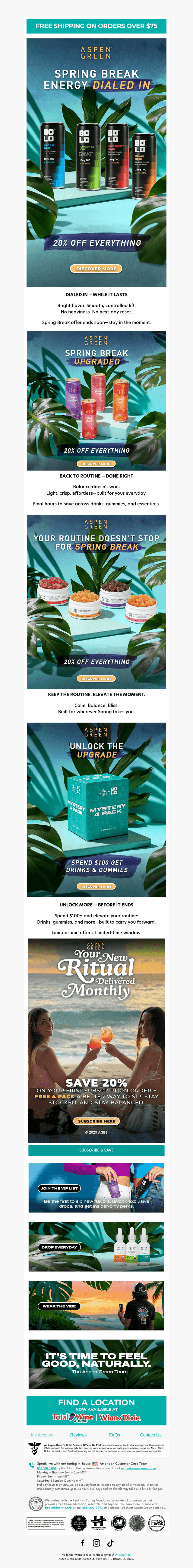 Aspen Green email from Wed, Apr 8, 2026