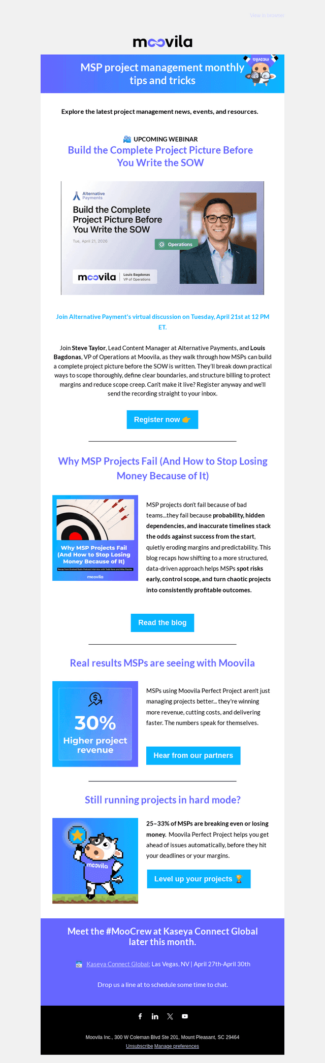 there's April Monthly Moosletter