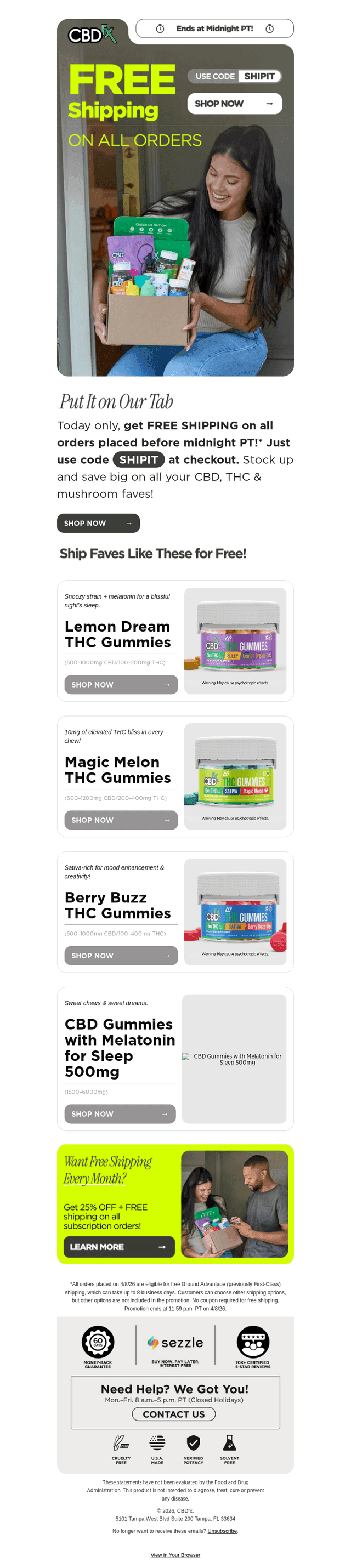 Free Shipping Day is almost over! 😱