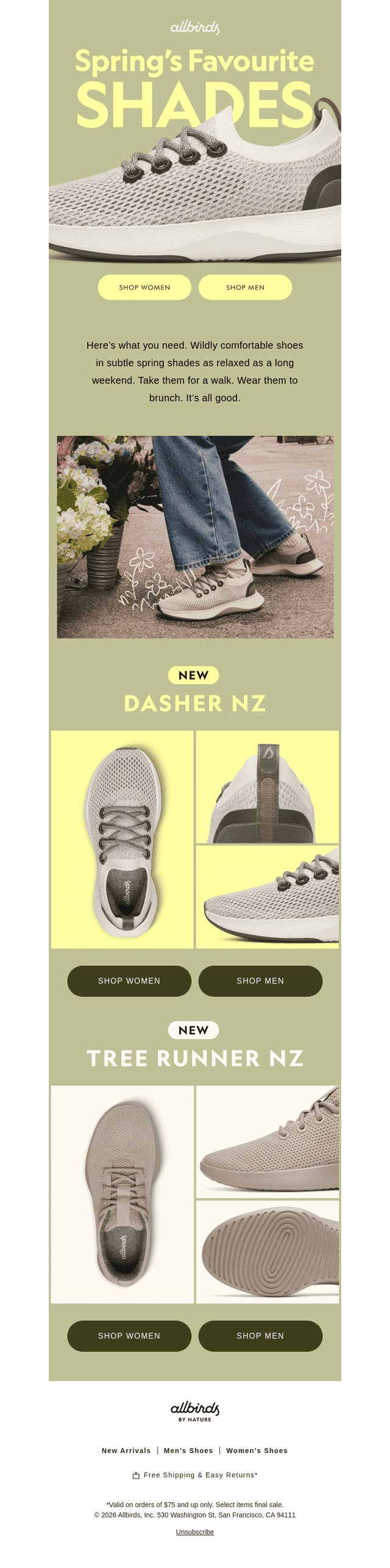 Allbirds email from Thu, Apr 9, 2026
