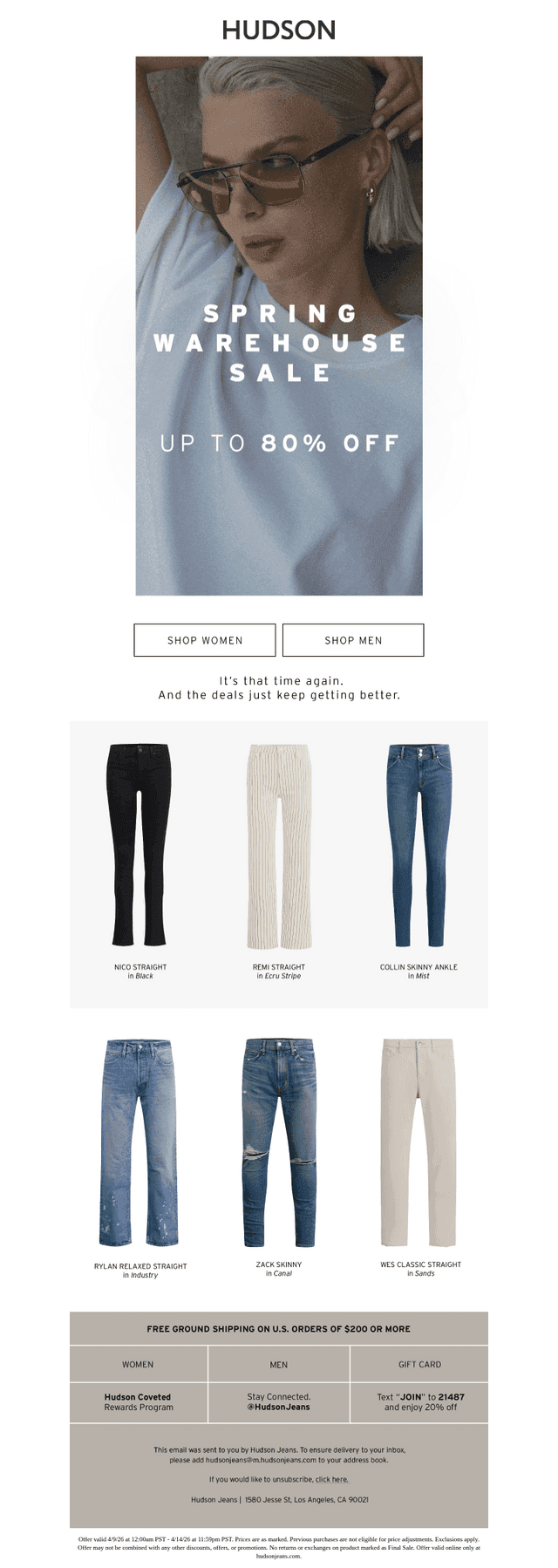 Up to 80% OFF Is Back