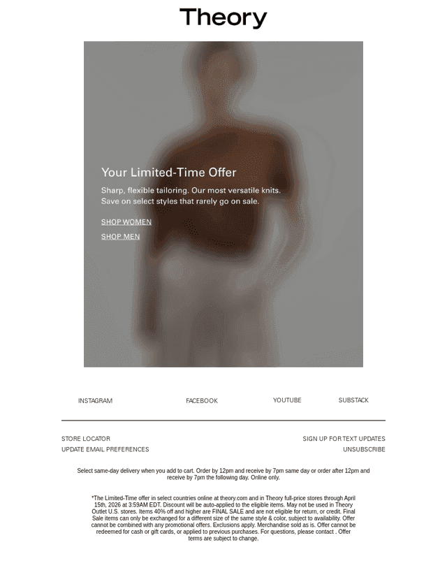 Starting Now: Your Limited-Time Offer