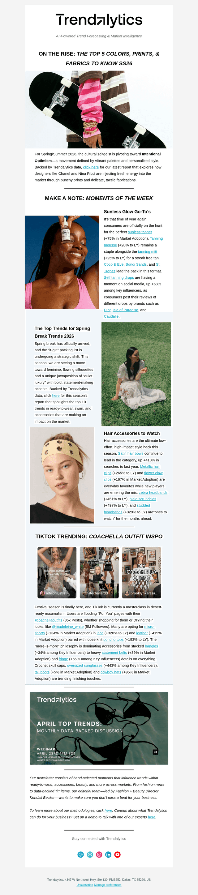 Trendalytics Innovation Labs email from Thu, Apr 9, 2026
