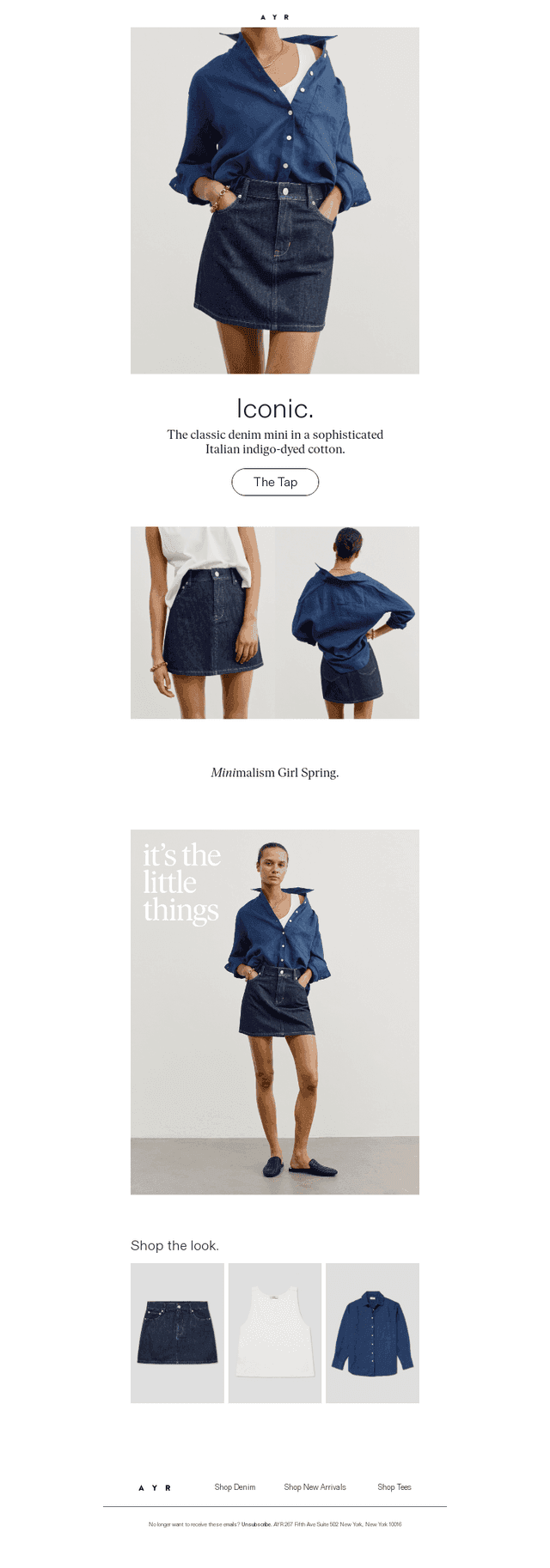 you need a denim mini skirt