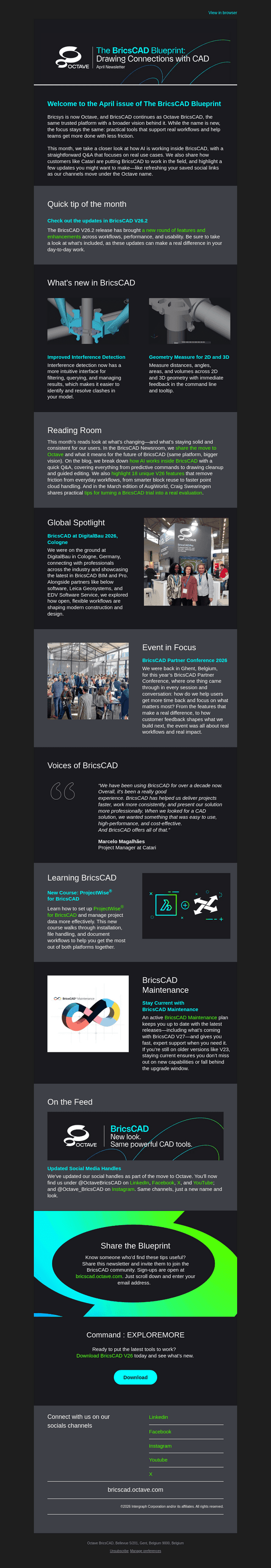 Bricsys email from Thu, Apr 9, 2026