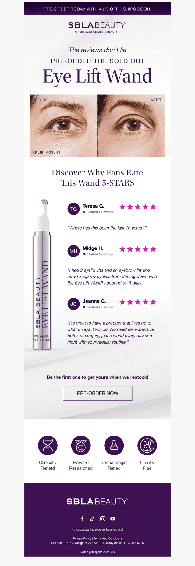 SHIPPING SOON: Your eye transformation is almost here.
