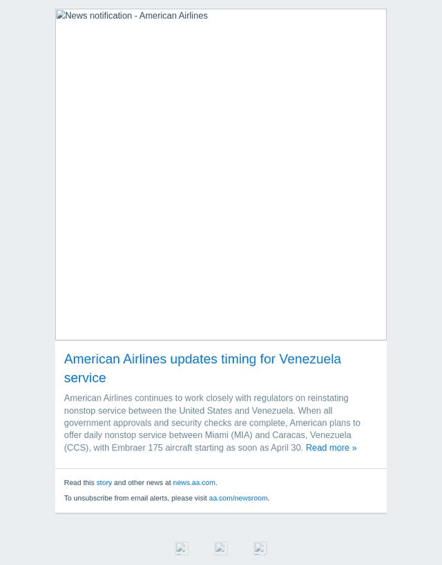 American Airlines email from Thu, Apr 9, 2026