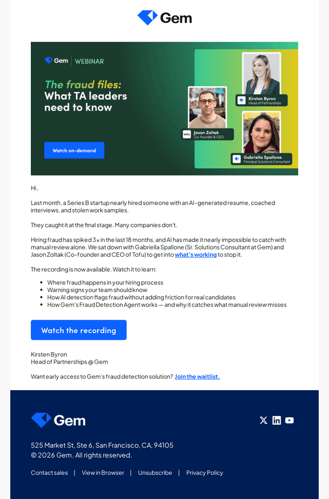 [Watch on-demand]: How to catch candidate fraud