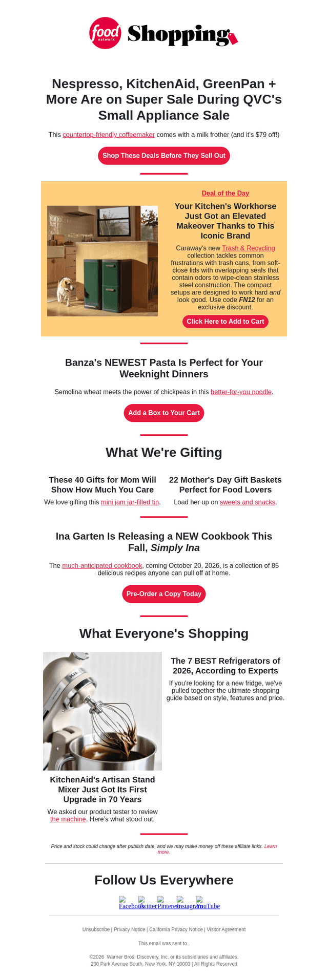 Food & Wine email from Thu, Apr 9, 2026