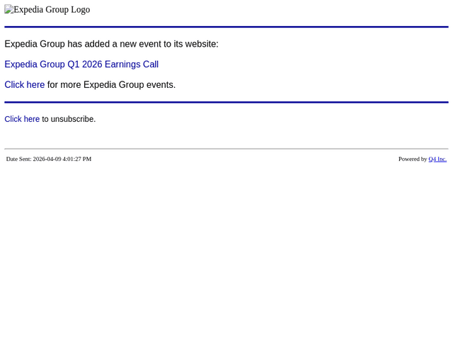 Expedia Group - Expedia Group Q1 2026 Earnings Call