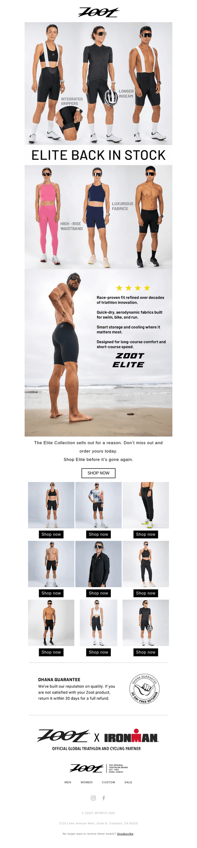 Zoot Sports email from Thu, Apr 9, 2026