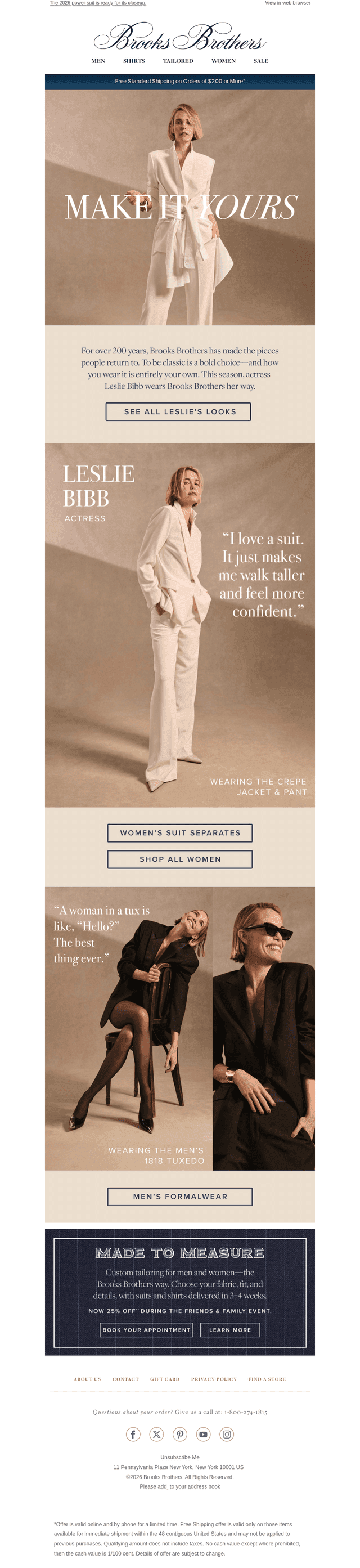 Leslie Bibb makes our tailoring hers