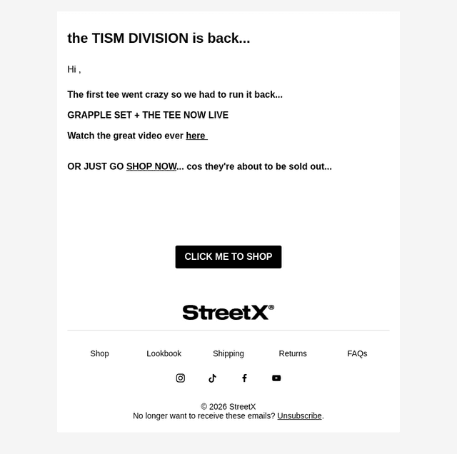This sold out in 30 mins...