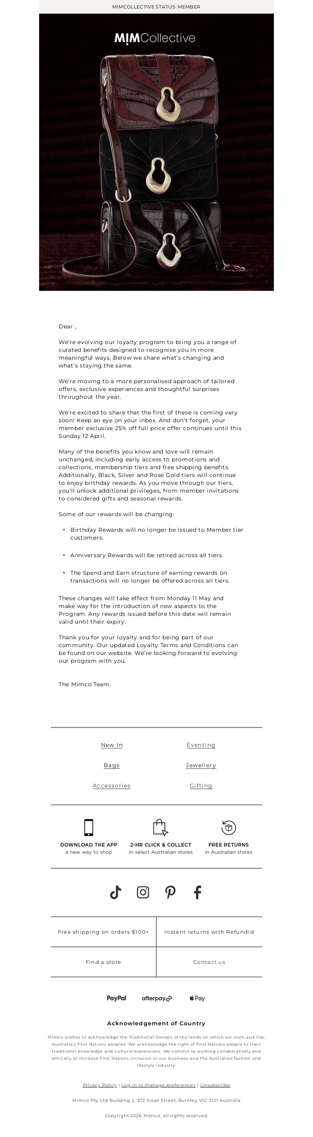 Mim Co email from Fri, Apr 10, 2026