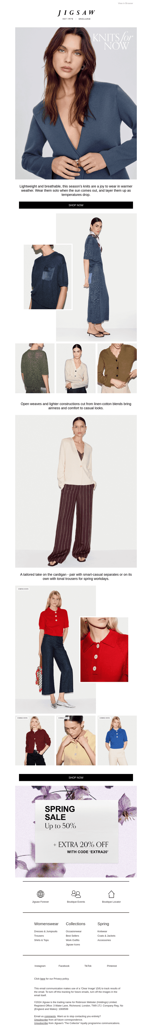Knits: a warm-weather take