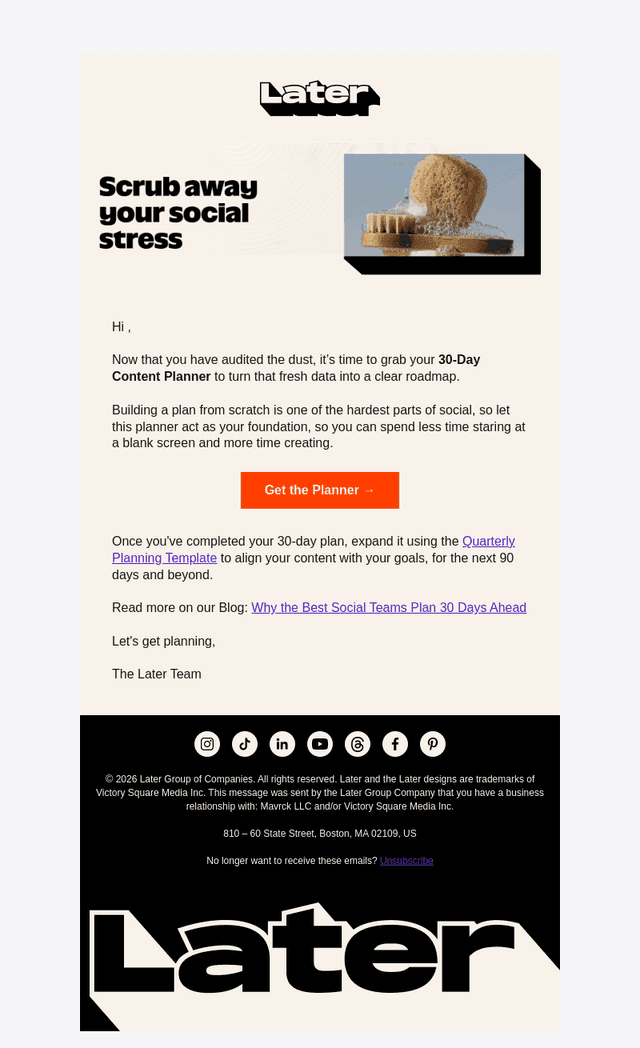 Stop guessing and start spring cleaning your socials 🧽