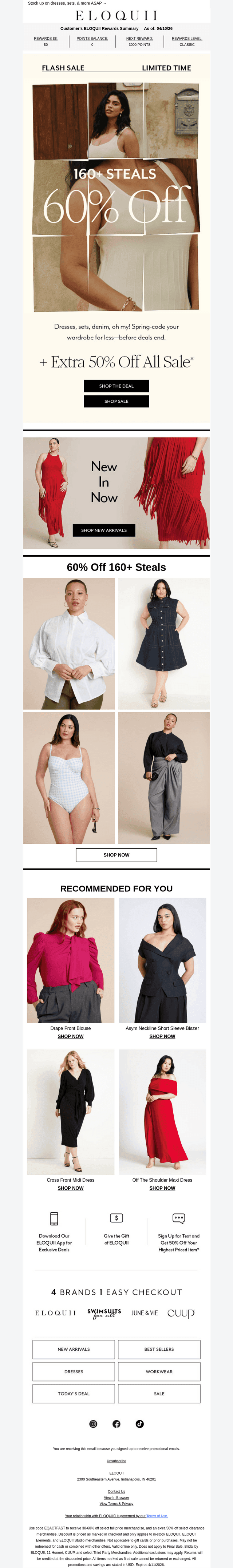 Surprise! 60% off steals 🤍