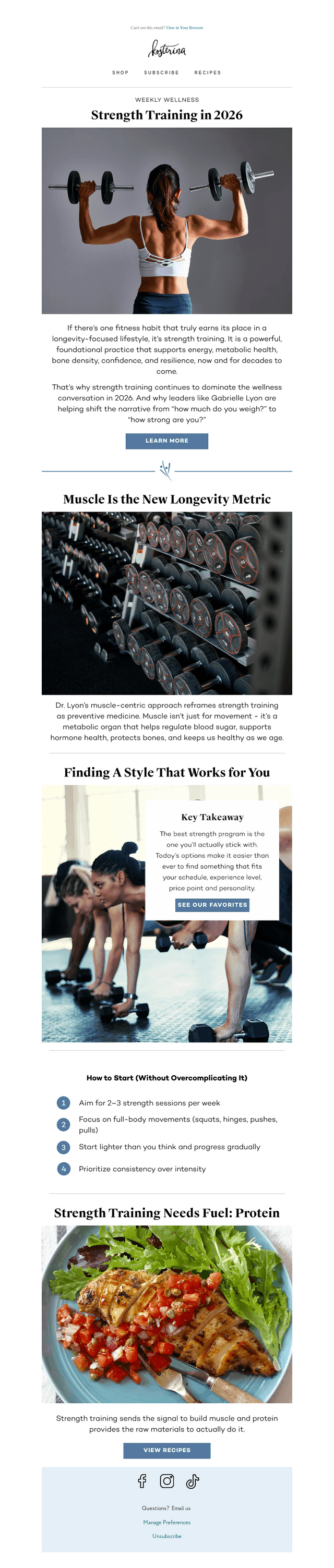 Weekly Wellness: Strength Training in 2026