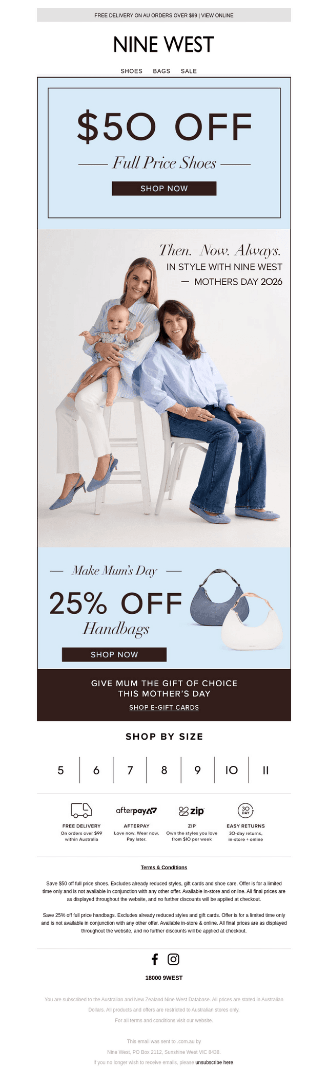 $50 OFF — Make Mum's Day