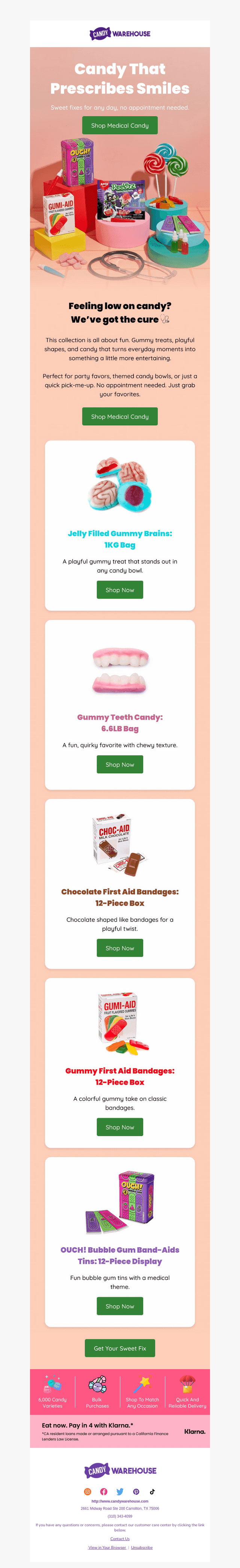 CandyWarehouse email from Sat, Apr 11, 2026