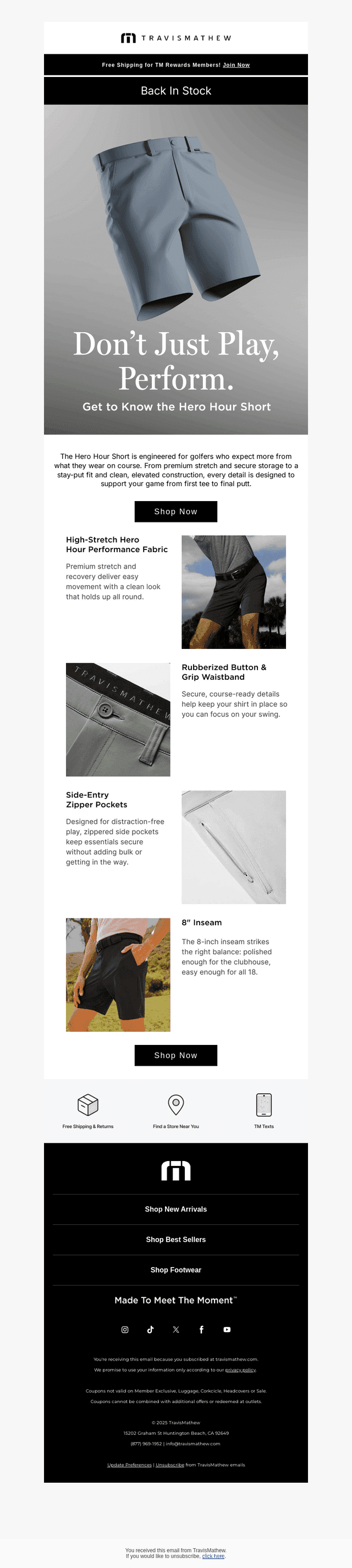 Travis Mathew email from Sat, Apr 11, 2026