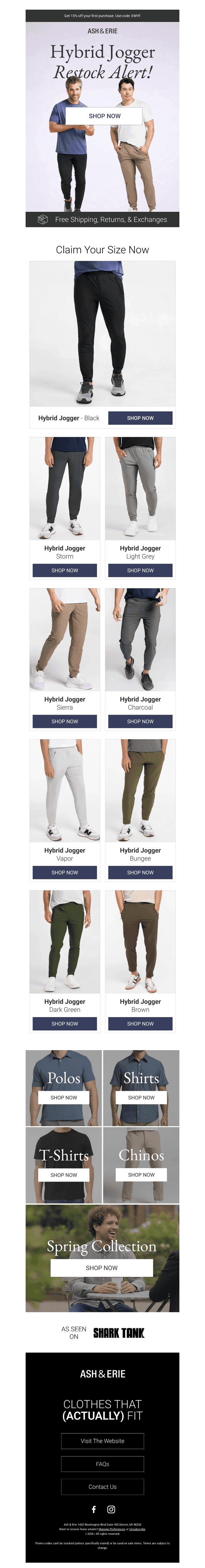 Huge Hybrid Jogger Restock!