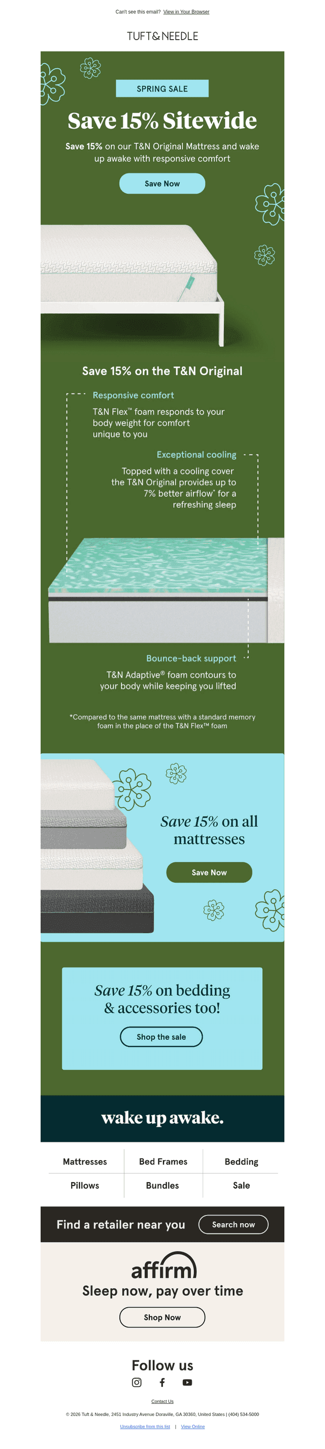 🌼 Celebrate spring with 15% off
