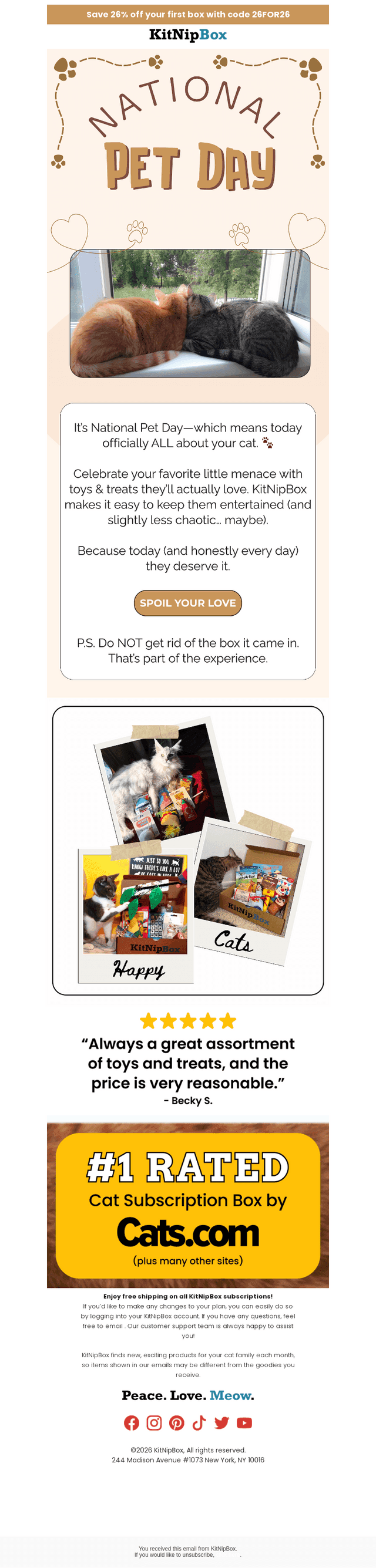 KitNipBox email from Sat, Apr 11, 2026