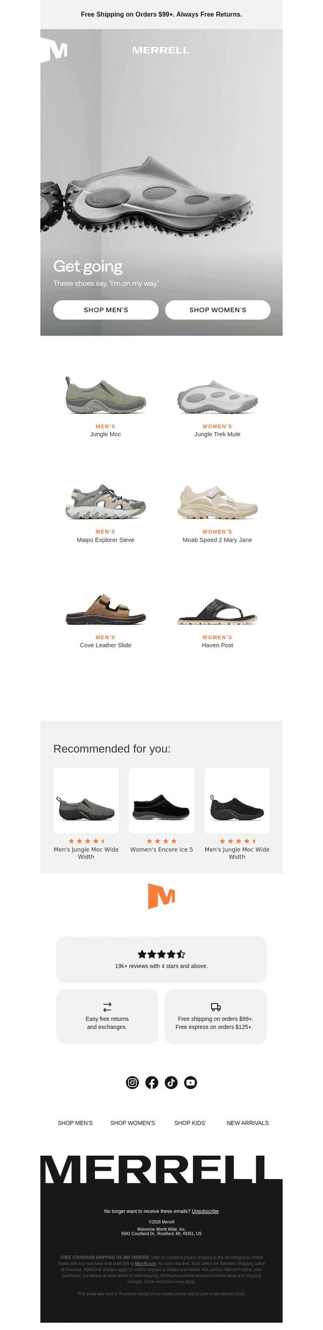 Spring slip-ons