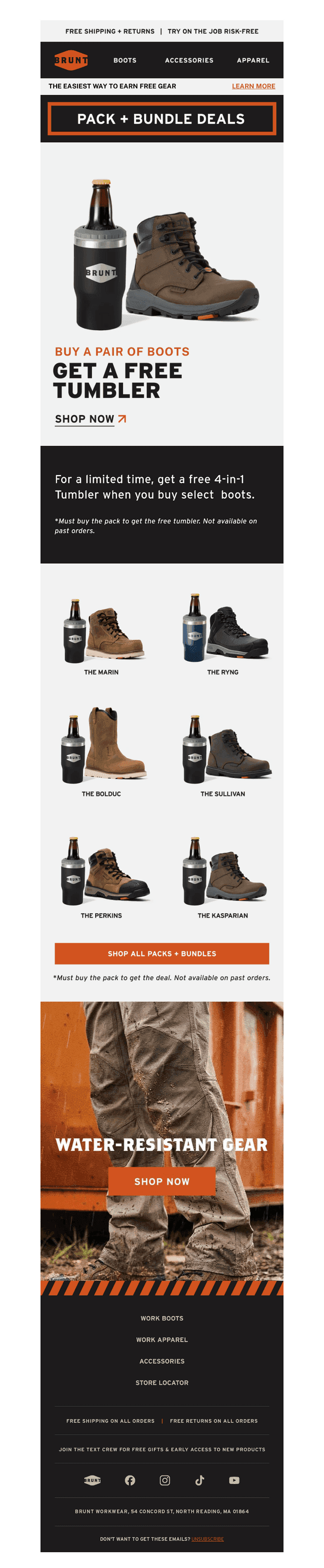 BOOT + TUMBLER PACKS