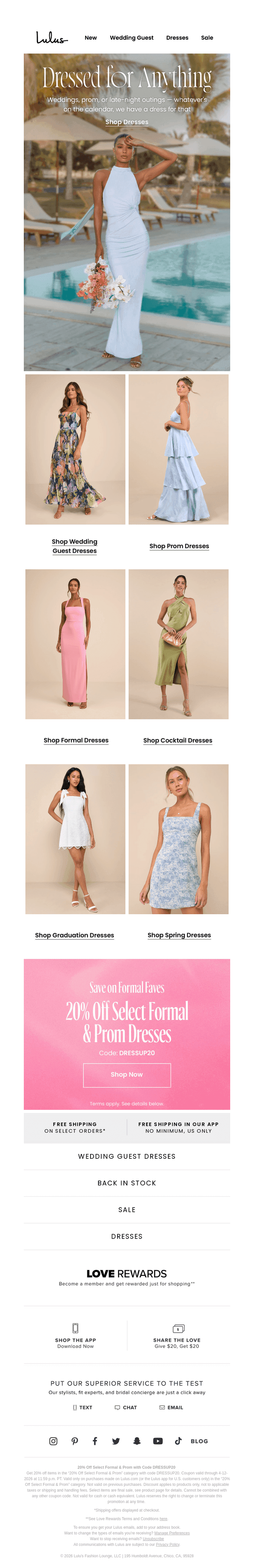 Lulus email from Sat, Apr 11, 2026