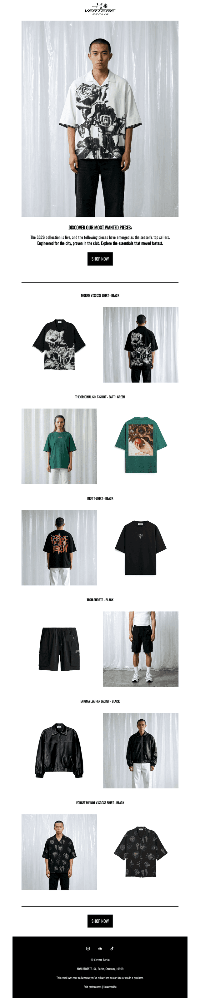 Most Wanted: SS26 Top Sellers.