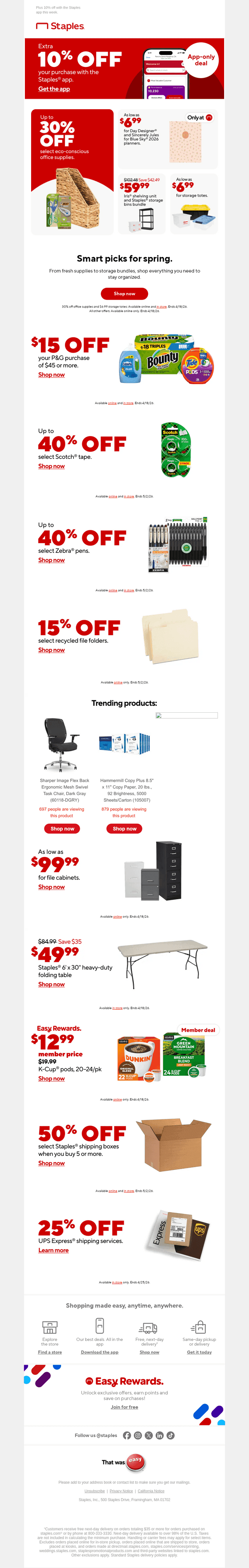 As low as $6.99 — plan, organize, save, repeat!