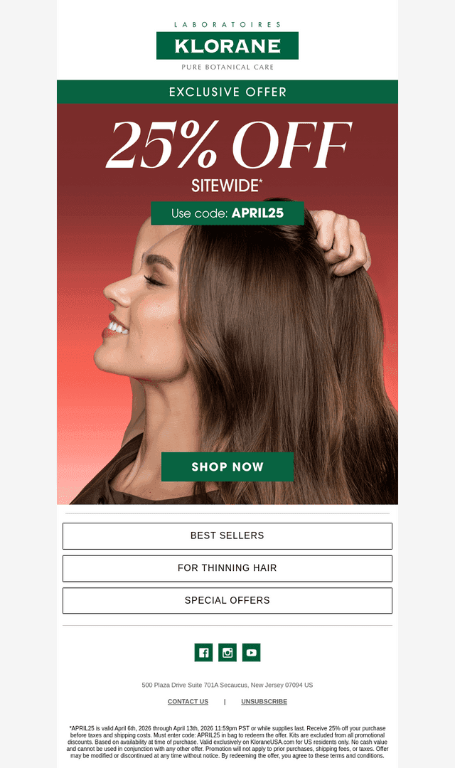 Ending Soon: 25% Off Sitewide