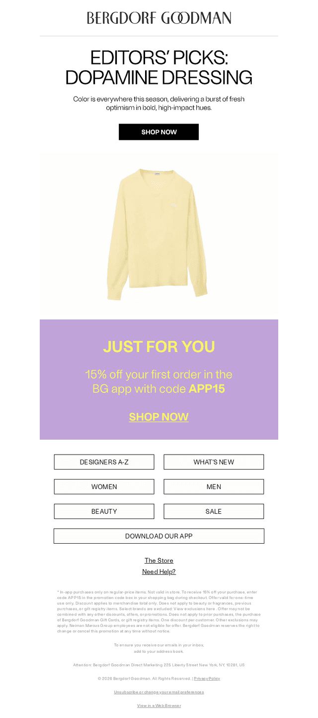 Editors’ Picks: Dopamine Dressing